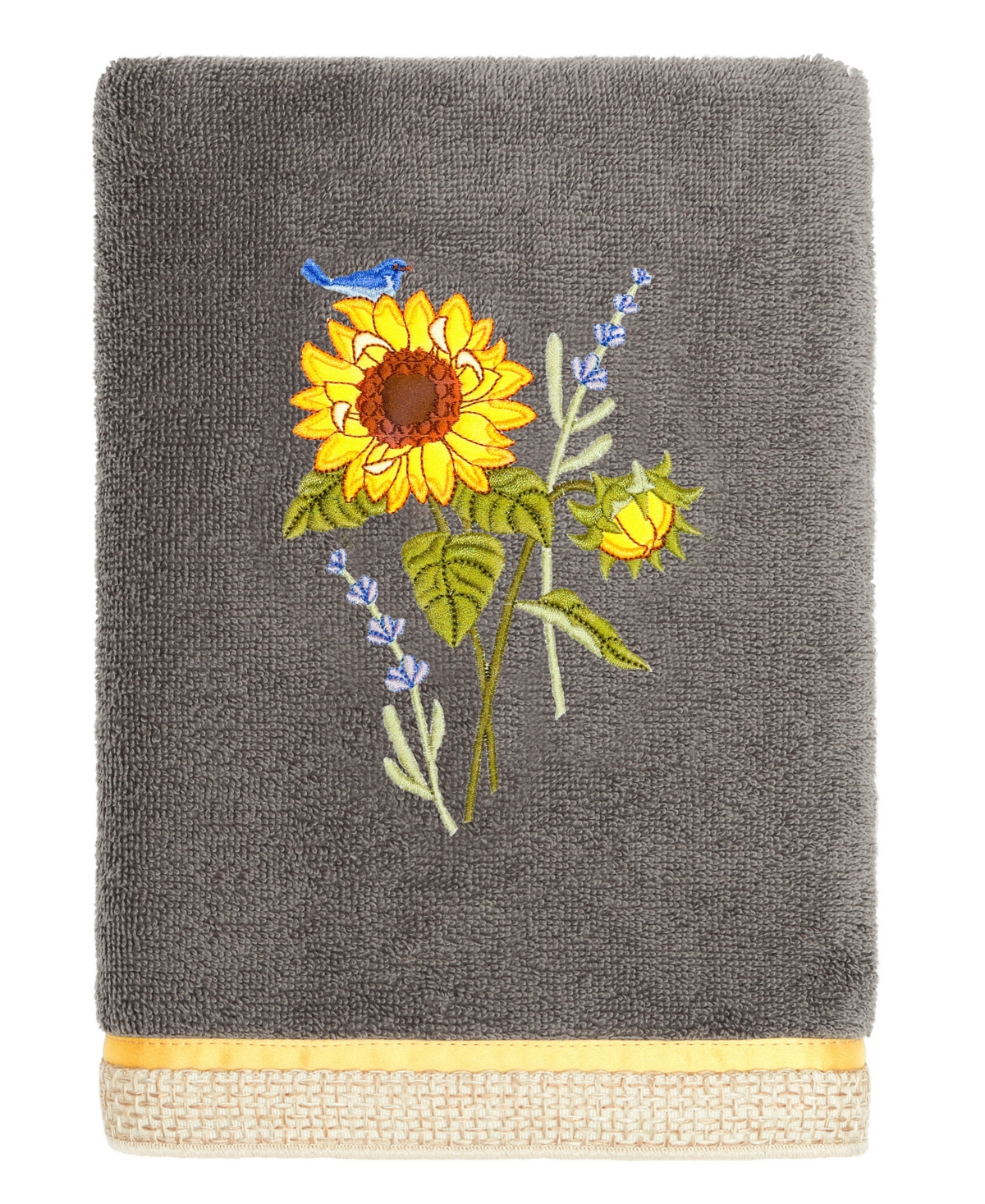 Linum Home Turkish Cotton Girasol Embellished -Pc. Bath Towel Set
