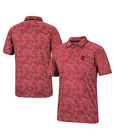 Men's Red Louisville Cardinals Speedman Polo Shirt