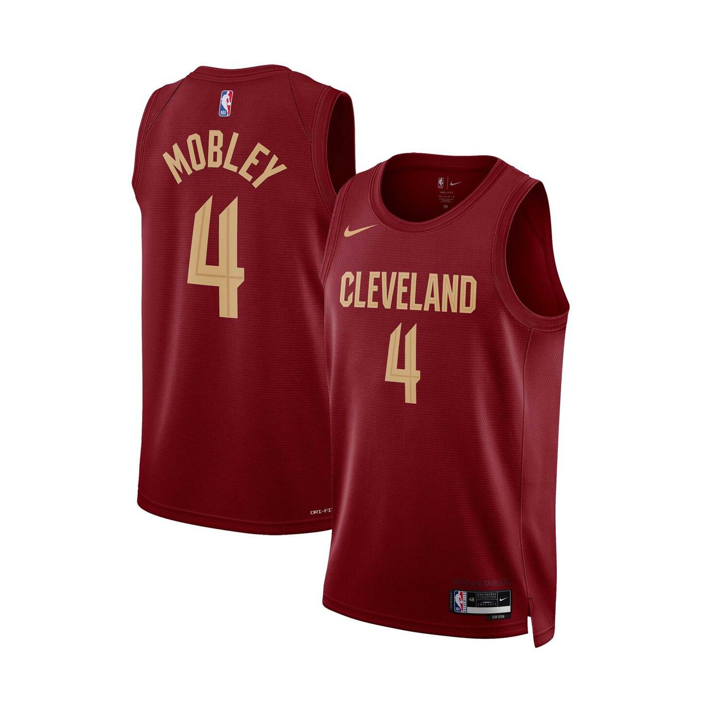 Мужской топ Nike Evan Mobley Wine Cleveland Cavaliers Swingman Jersey - Icon Edition — фото 1