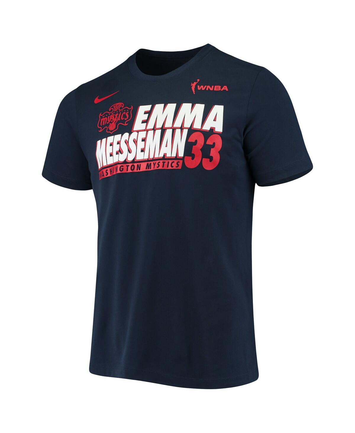 Nike Men's  Emma Meesseman Navy Washington Mystics Name And Number Performance T-shirt In Navy