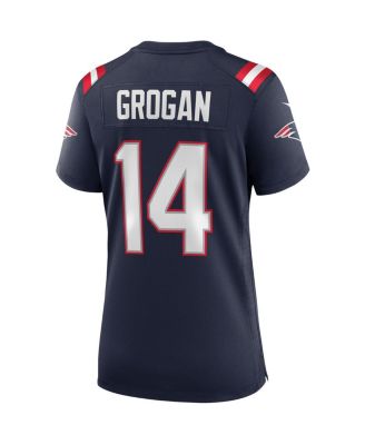 Women's Steve Grogan Navy New England Patriots Game Retired Player Jersey