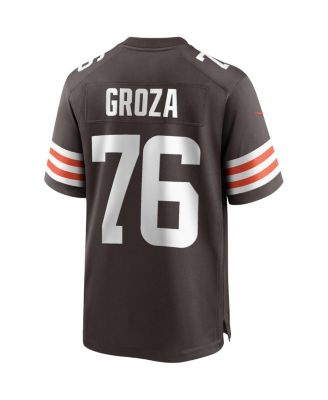 Men's Lou Groza Brown Cleveland Browns Game Retired Player Jersey