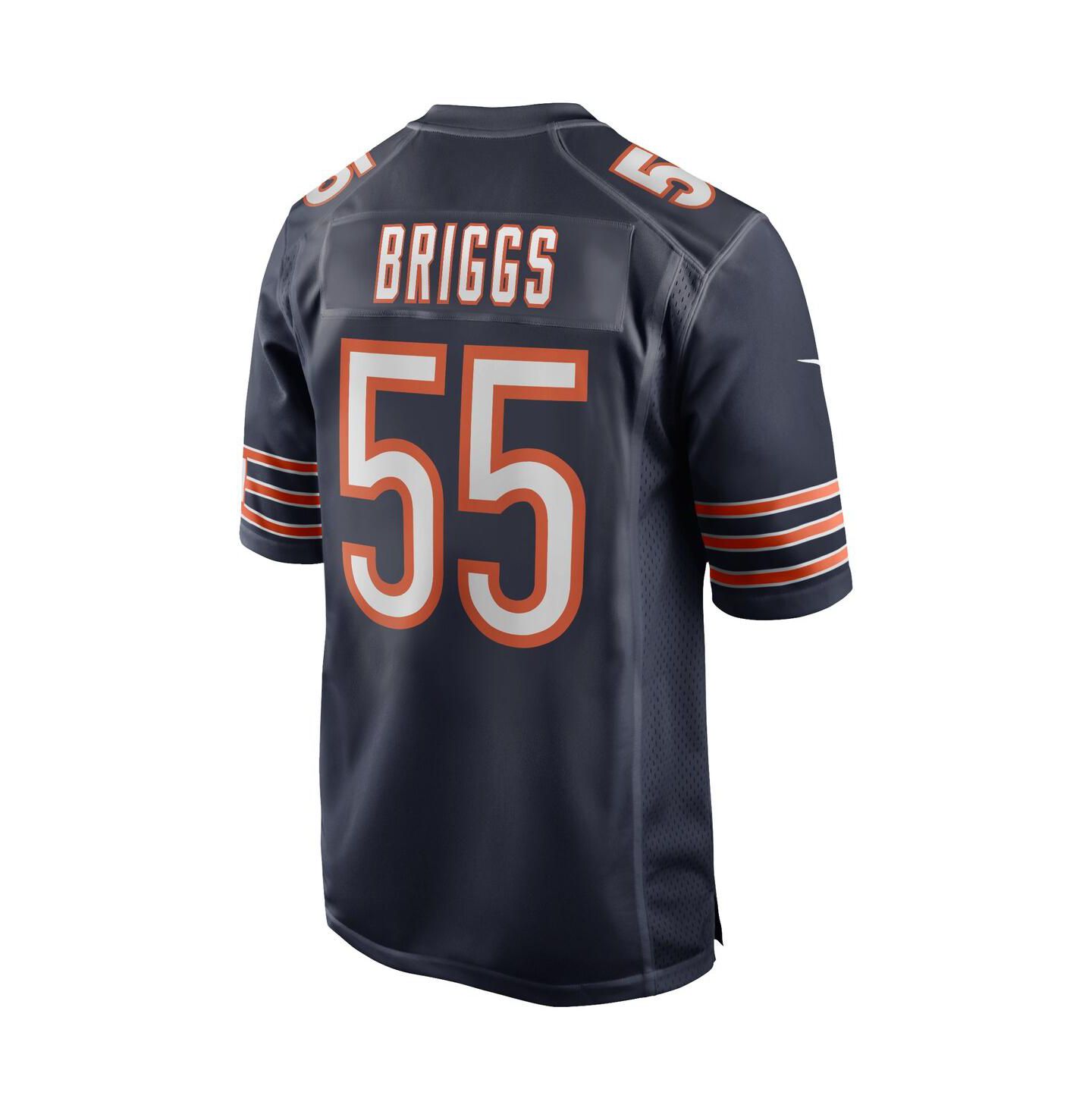 Мужской топ Nike Lance Briggs Navy Chicago Bears Game Retired Player Jersey — фото 2