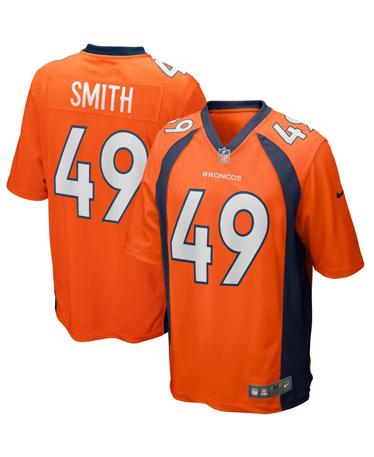 Men's Nike Dennis SmithDenver Broncos Game Retired Player Jersey - Orange