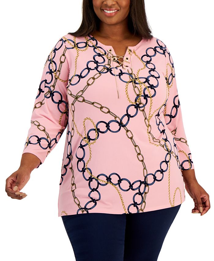 Macys plus size tunic tops outlet