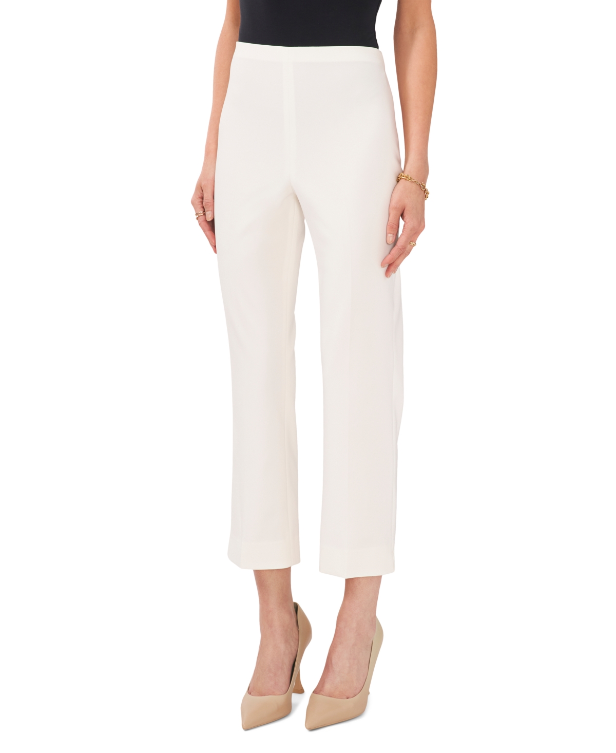 Vince Camuto Women's Slim Flared-Leg Cropped Pants