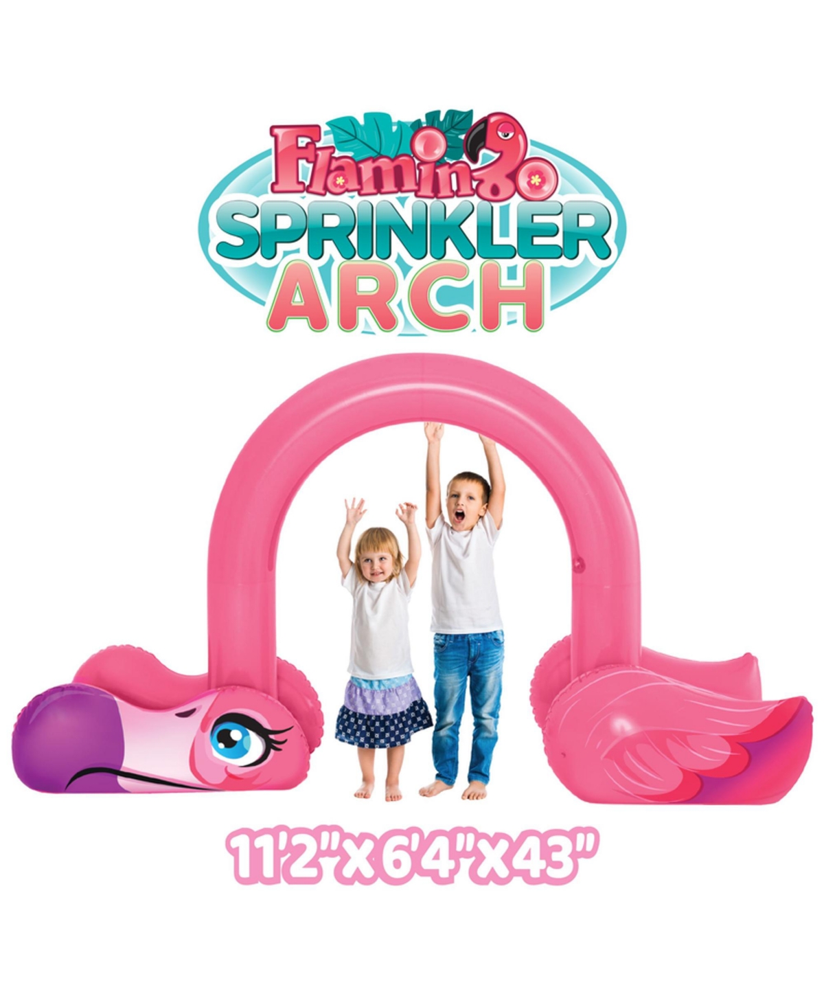 Shop Splash Buddies Inflatable Flamingo Arch Sprinkler In Pink