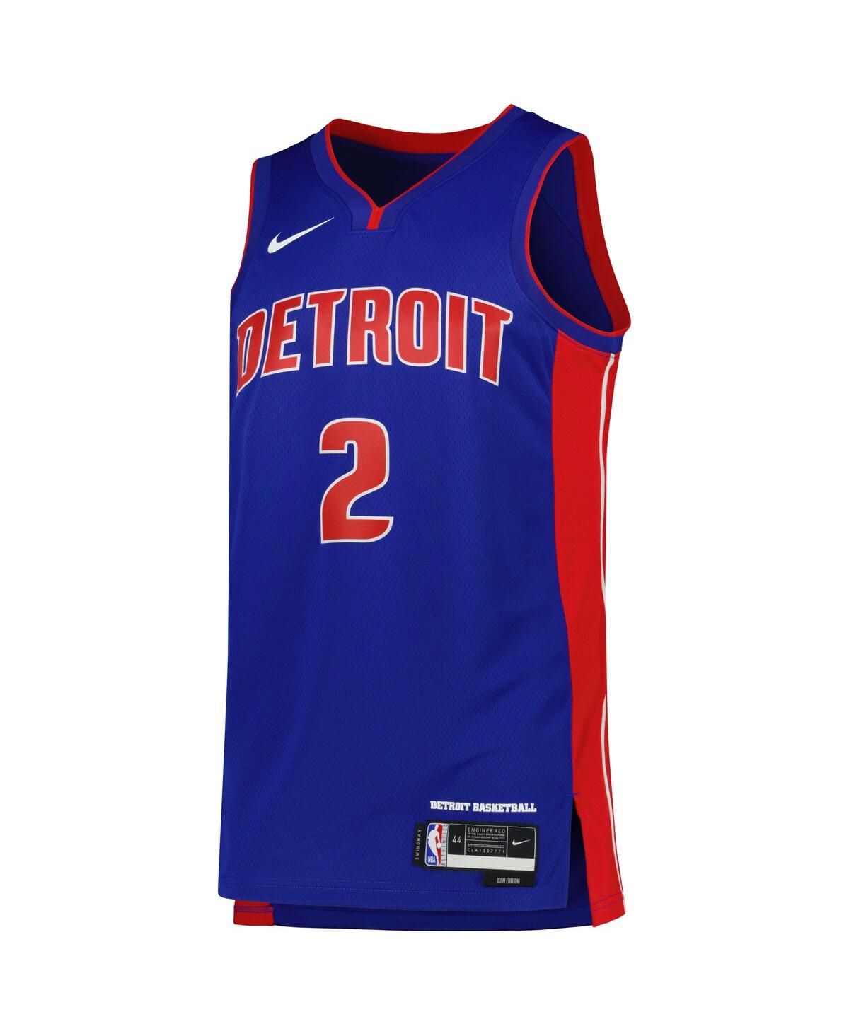 Men's and Women's Nike Cade CunninghamDetroit Pistons Swingman Jersey - Icon Edition - Blue