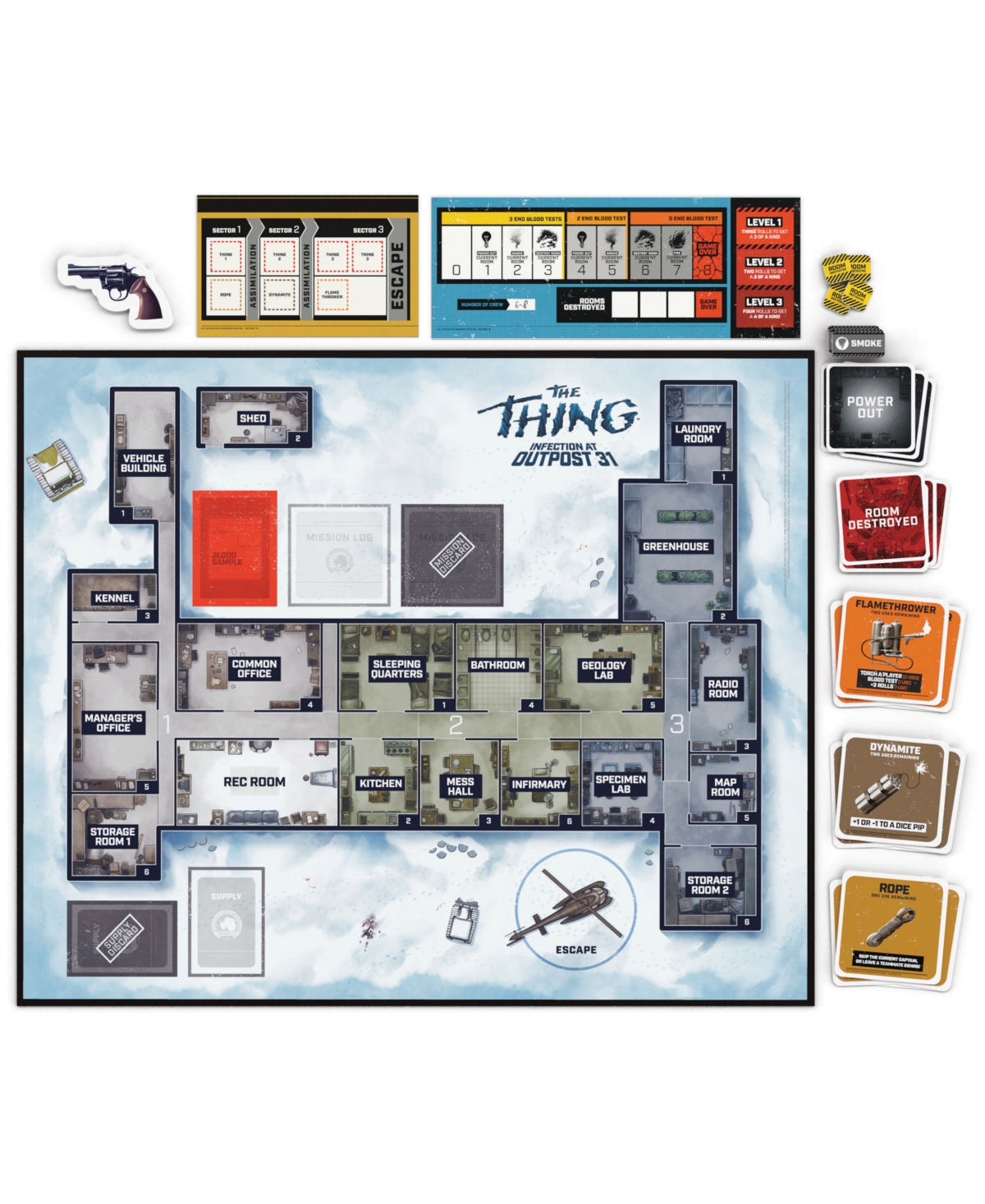 Shop University Games Usaopoly The Thing Infection At Outpost 31 Set, 250 Piece In Multi Color