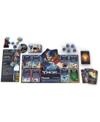 USAopoly Marvel Dice Throne – Caja De 4 Héroes Con Bruja Escarlata, Thor, Loki Y Spider-Man – Juego De Dados Competitivo De 2 A 4 Jugadores (8+ Años, 30 Minutos)