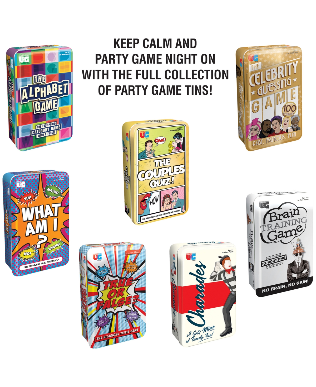University Games True Or False Tin Set, 109 Piece In Multi Color