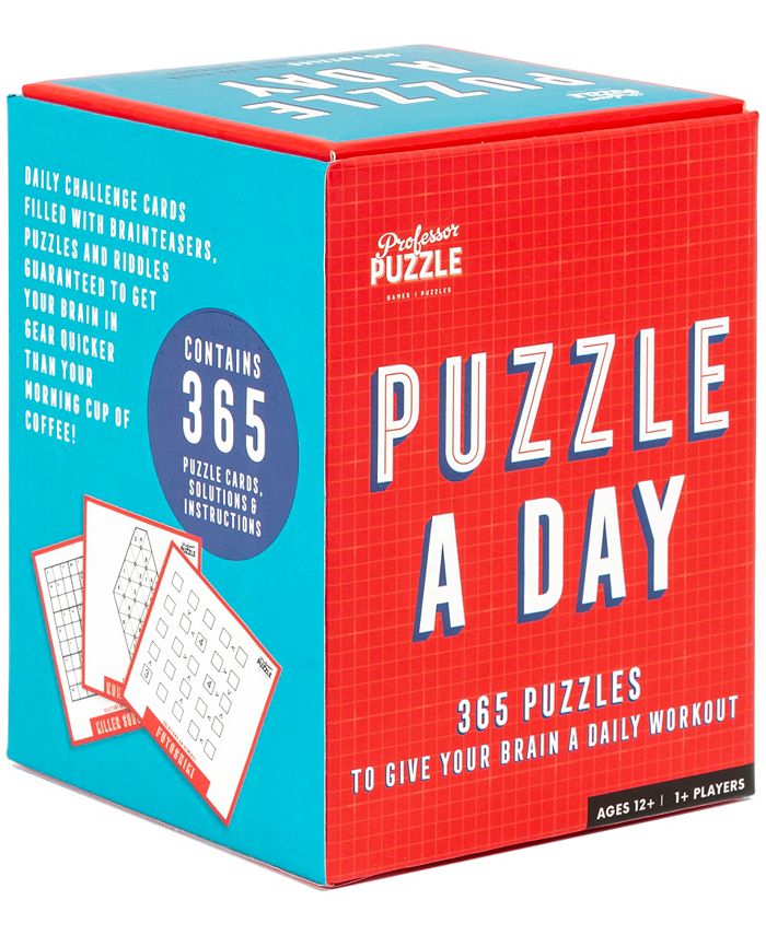 Professor Puzzle a Day Set, 368 Piece Macy's