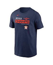 Men's Navy Houston Astros 2022 World Series Champions Celebration Short Sleeve T-shirt