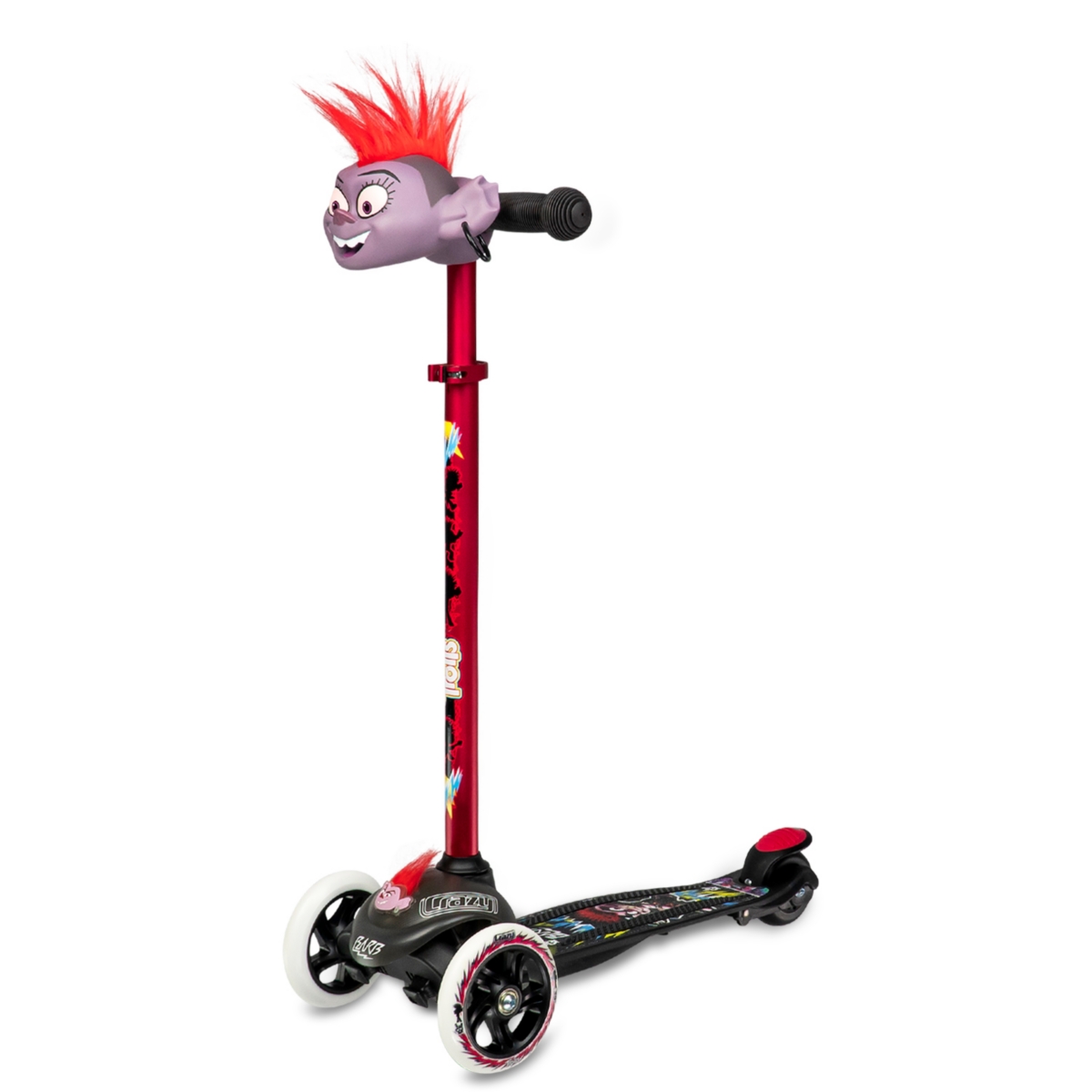 Crazy Skates Trolls Kick Scooter For Kids By Featuring Poppy Or Barb From The Trolls World Tour Movie (Size: One Size)