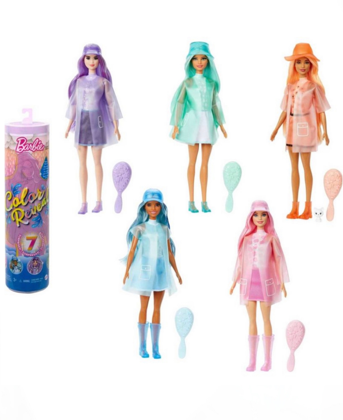 Barbie Kids' Color Reveal Sunshine Sprinkles Series Colors Of Pastel In Multi Colored
