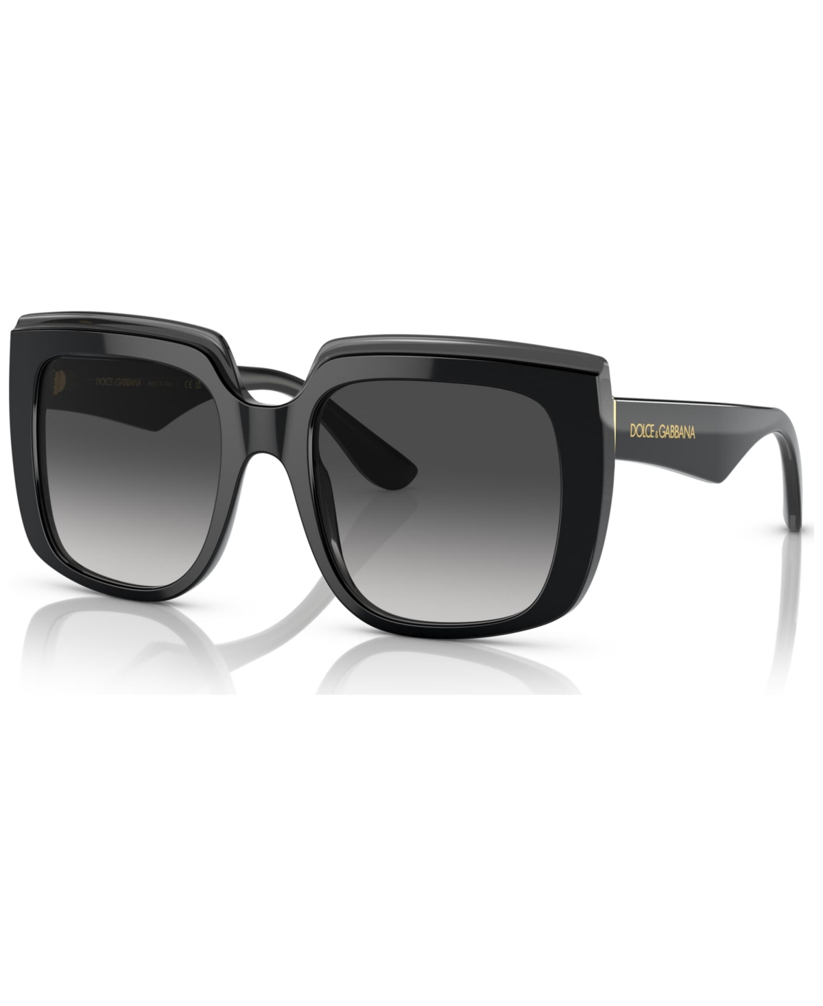 Shop Dolce & Gabbana Women's Sunglasses, Dg4414 In Black On Transparent Black