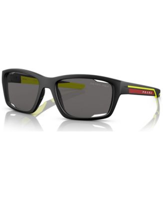 PRADA LINEA ROSSA Men's Polarized Sunglasses, PS 04YS57-P - Macy's