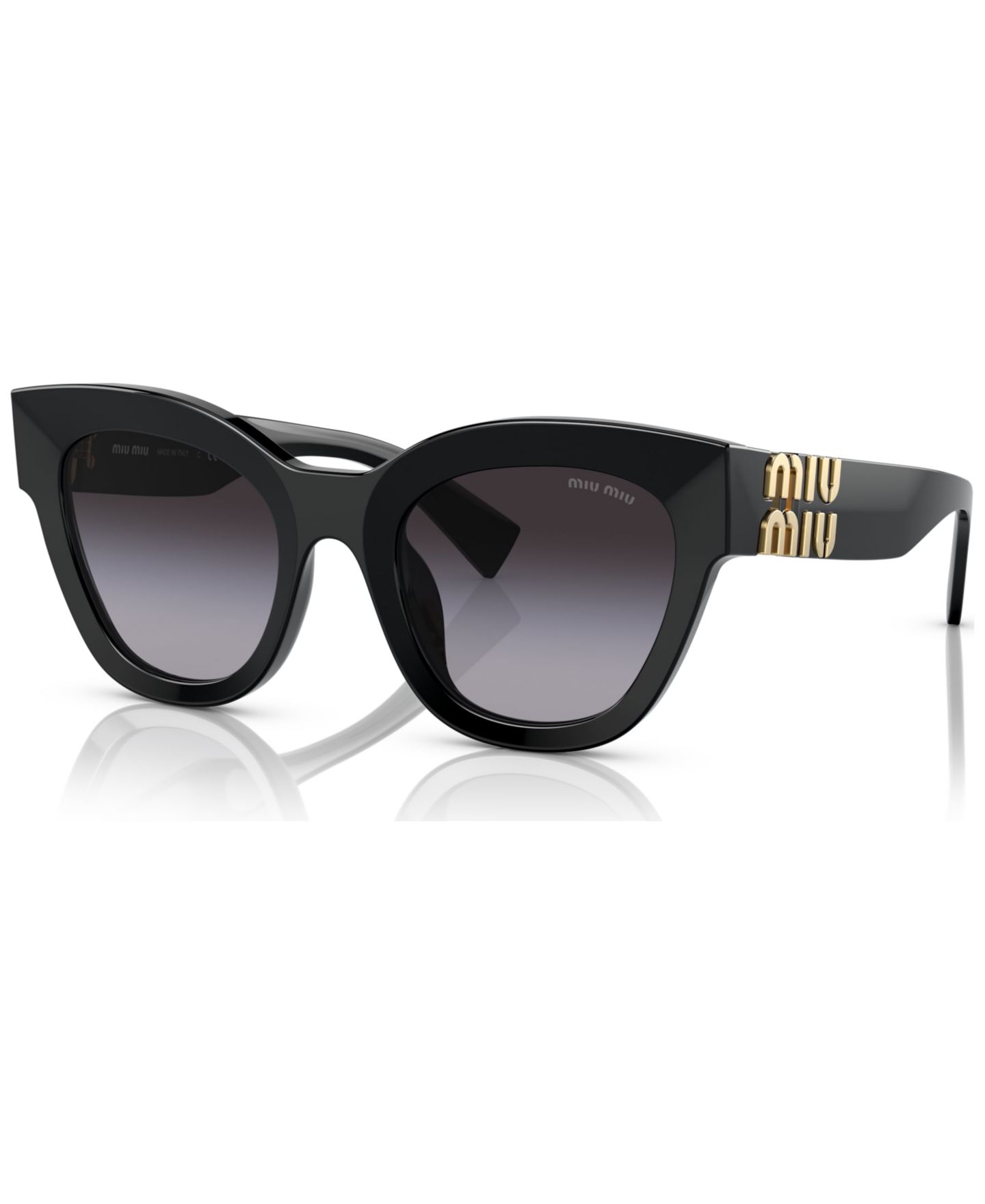 Женские солнцезащитные очки MIU MIU Sunglasses, MU 01YS, цвет: Чёрный — фото 1