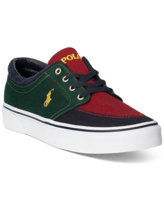 Polo Ralph Lauren - Men's Faxon X Color-Blocked Canvas Sneaker