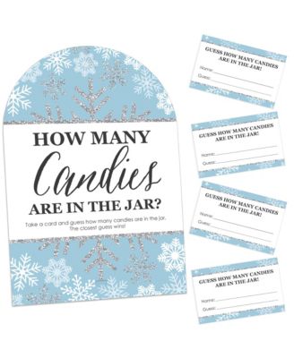 Big Dot of Happiness Winter Wonderland Snowflake Holiday Party and Winter  Wedding Candy Guessing Game & Reviews - All Occasion - Party Supplies -  Macy's