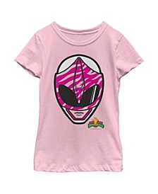 Girl's Power Rangers Pink Ranger Helmet  Child T-Shirt