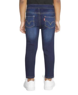 Toddler Girls Adjustable Waistband Stretch Denim Jeggings