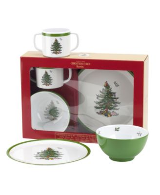  Christmas Tree 3-Piece Kids Melamine Set