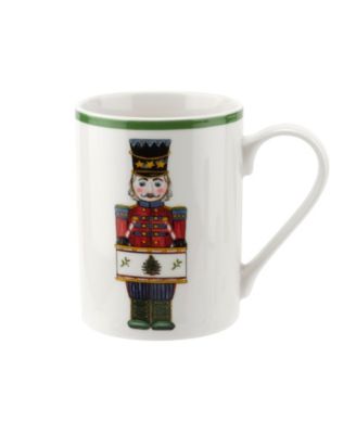Christmas Tree Nutcracker 3-Piece Mug & Melamine Tray Set