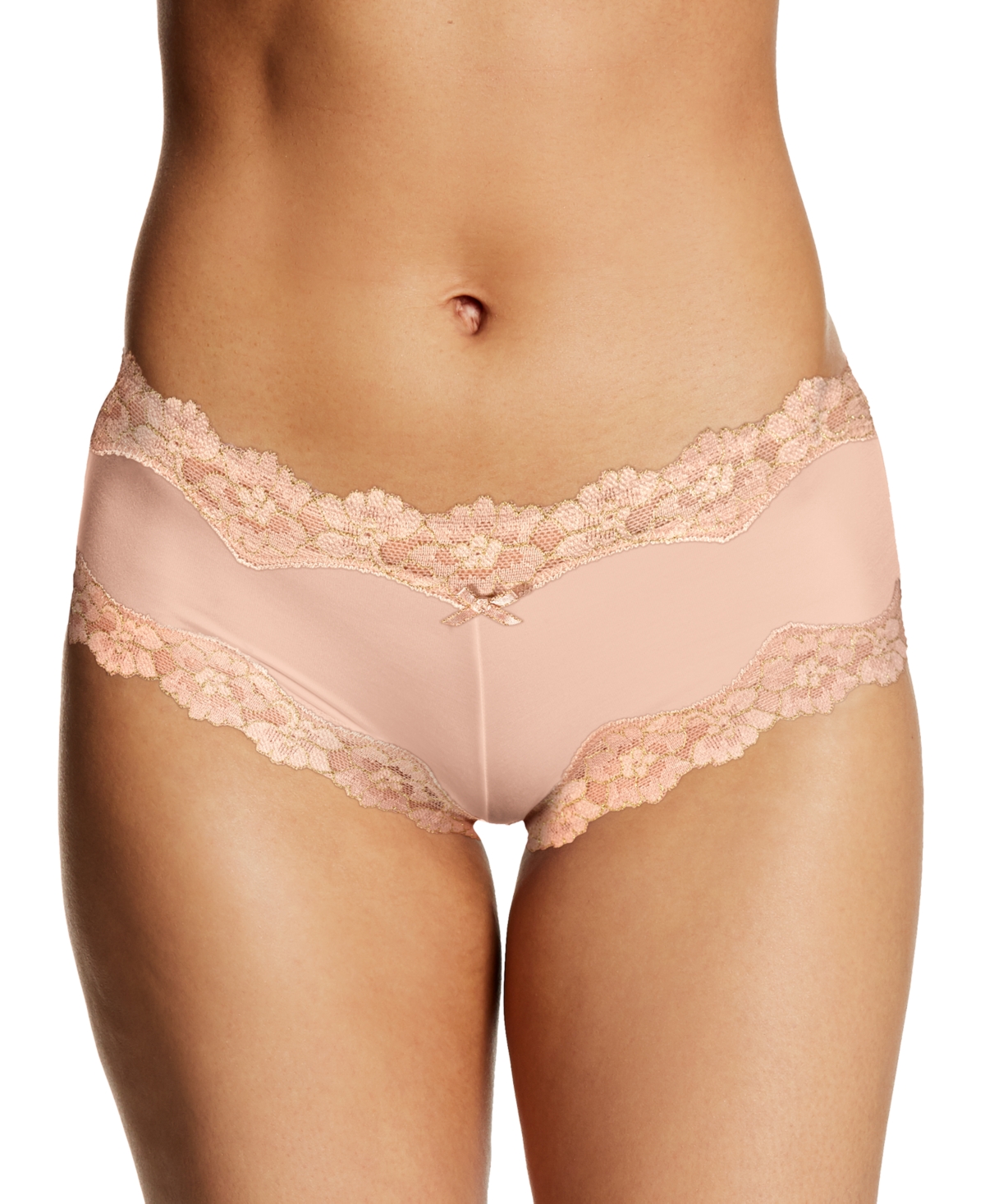 Maidenform Scalloped Lace Hipster Underwear 40823 In Sheer Pale Pink Rose Gold