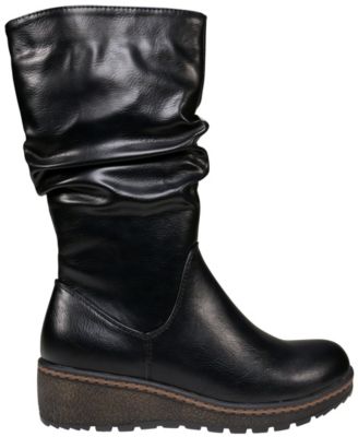 Women's Dange Slouchy Lug Sole Wedge Boots