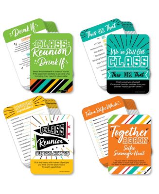 Big Dot of Happiness Still Got Class - 4 Reunion Party Games - 10 Cards ...