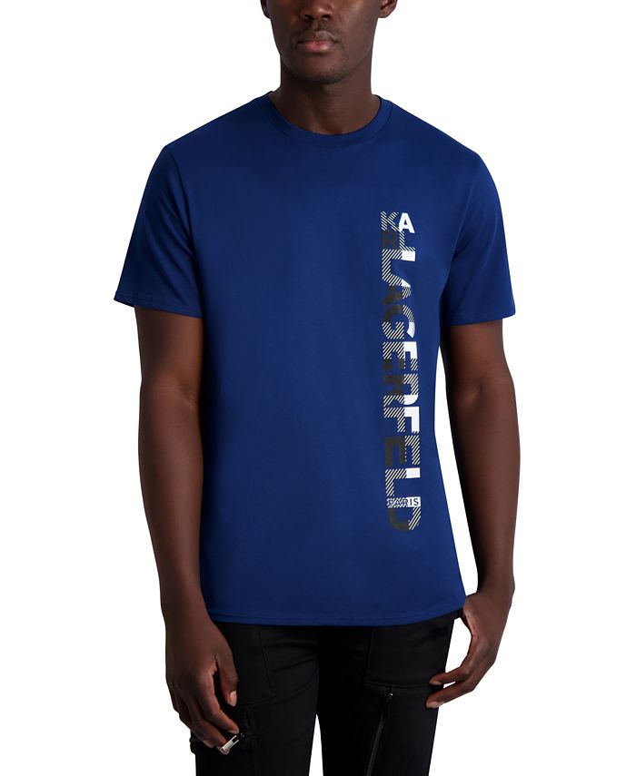 KARL LAGERFELD PARIS Men's SlimFit ShortSleeve Vertical Logo TShirt