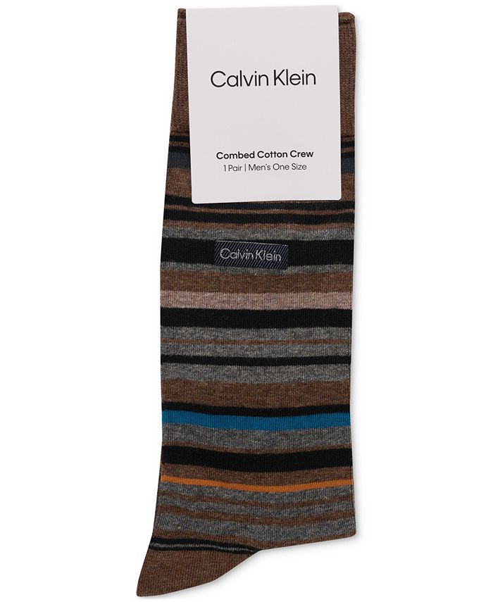 Calvin Klein Men's Striped Crew Socks & Reviews - Underwear & Socks ...