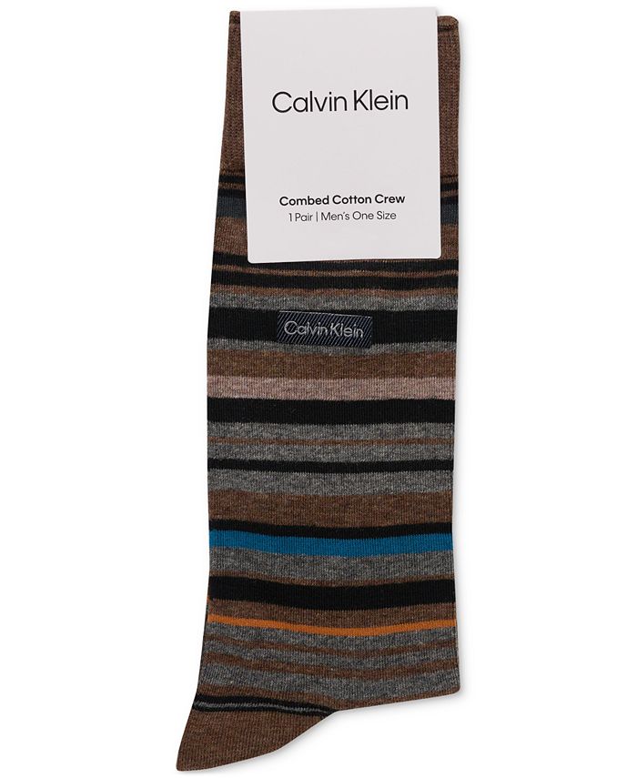 Calvin Klein Men's Striped Crew Socks & Reviews Underwear & Socks
