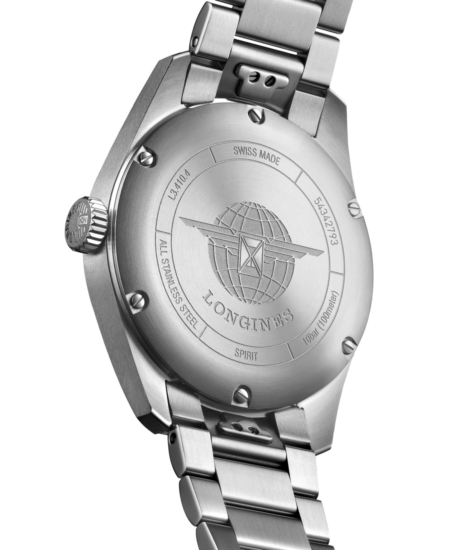 Women's Swiss Automatic Spirit Chronometer Stainless Steel Bracelet Watch 37mm