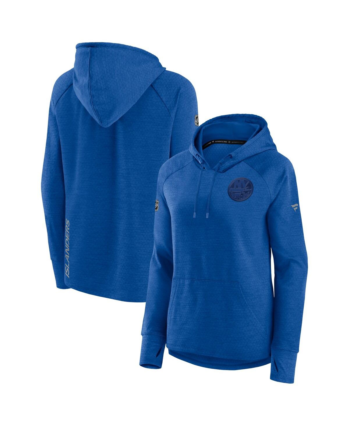 Fanatics Branded Royal New York Islanders Authentic Pro Road Performance Raglan Pullover Hoodie In Royal