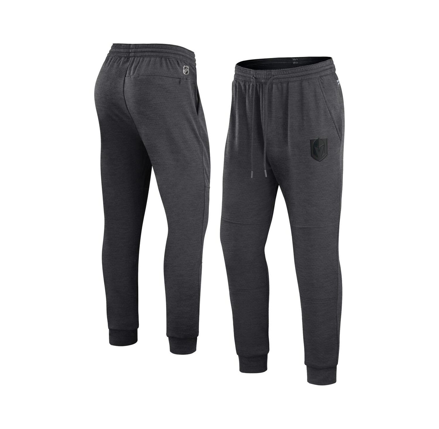 Men's Heather Charcoal Vegas Golden Knights Authentic Pro Road Jogger Sweatpants