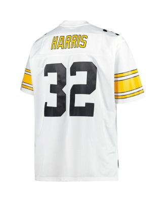 Men's Franco Harris White Pittsburgh Steelers Big and Tall 1976 Retired Player Replica Jersey