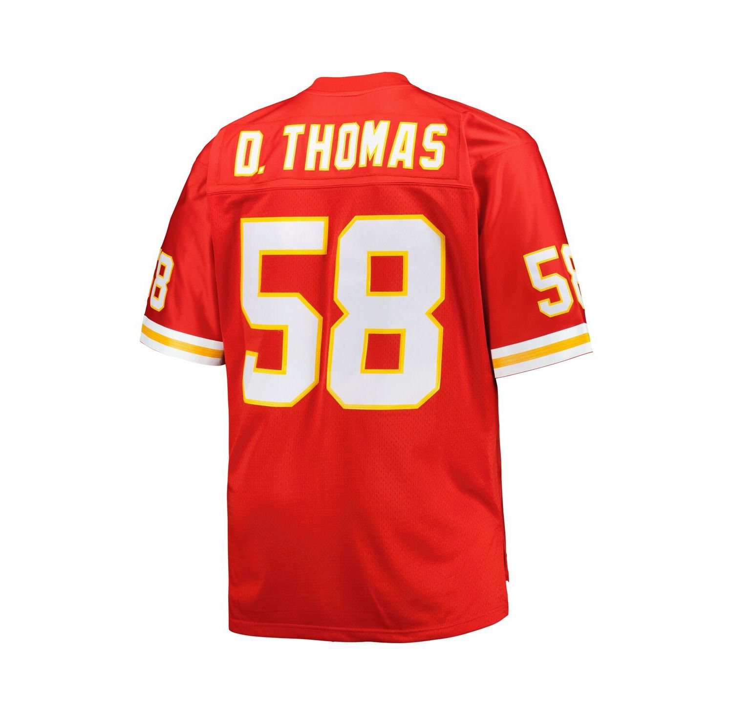 Men's Derrick Thomas Red Kansas City Chiefs Big and Tall 1994 Retired Player Replica Jersey
