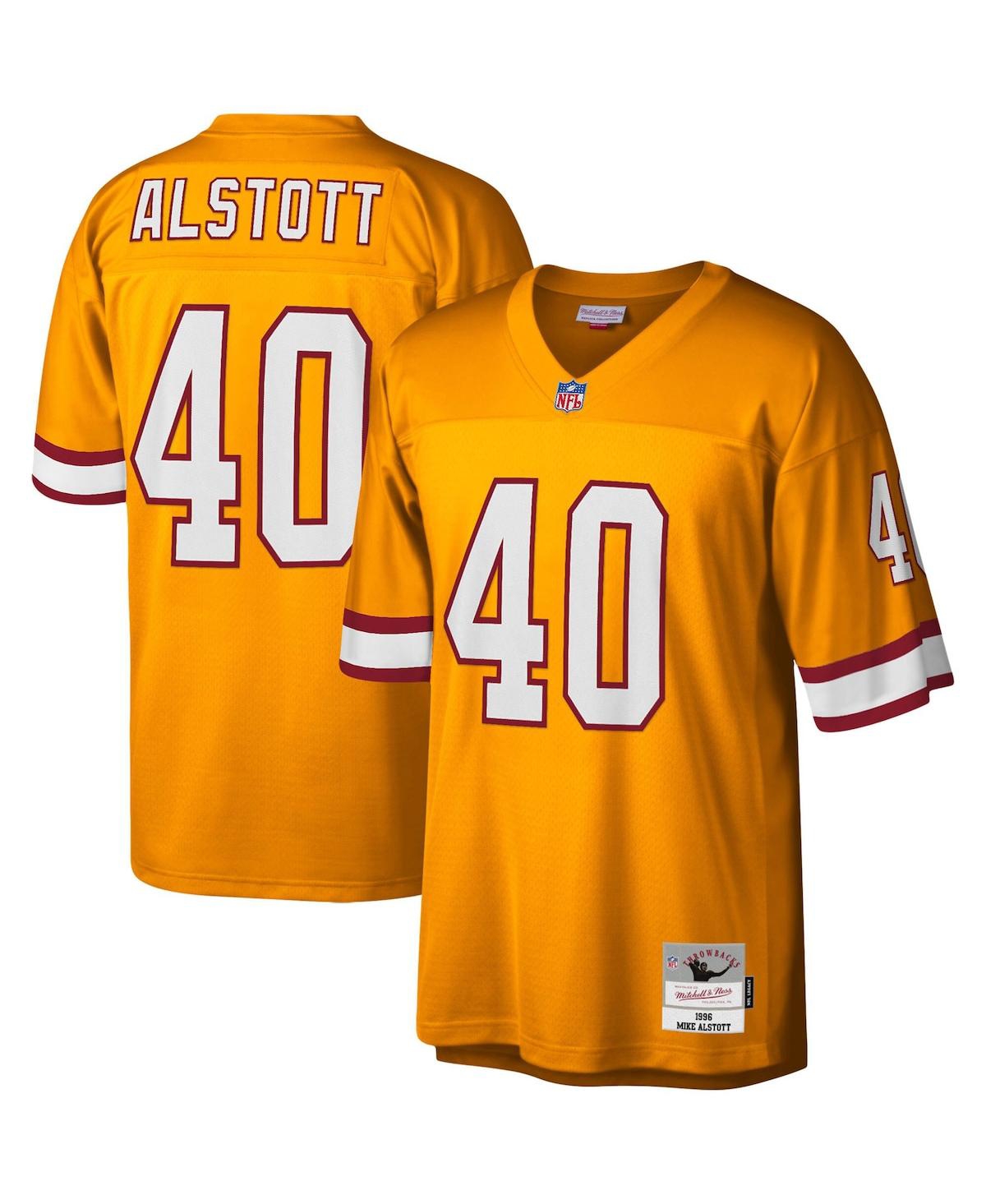 Men's Mitchell & Ness Mike AlstottTampa Bay Buccaneers Big and Tall 1996 Retired Player Replica Jersey - Orange
