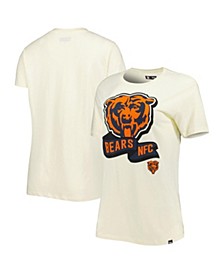 Women's Cream Chicago Bears Chrome Sideline T-shirt