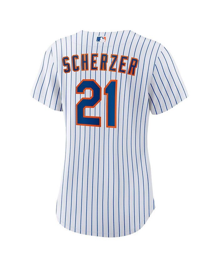 Nike Women's Max Scherzer White New York Mets Home Replica Player ...