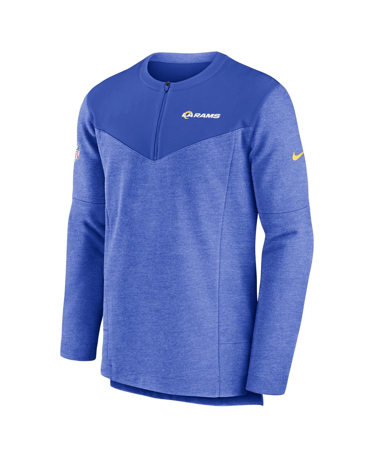 Men's NikeLos Angeles Rams Sideline Lockup Performance Quarter-zip Jacket - Royal