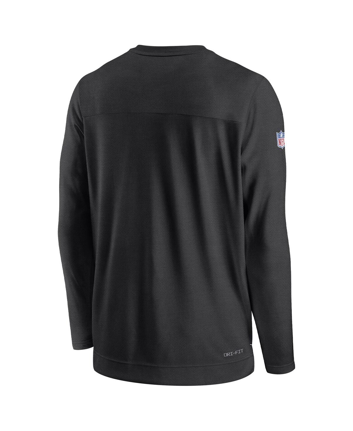 Men's NikeLas Vegas Raiders Sideline Lockup Performance Long Sleeve T-shirt - Black