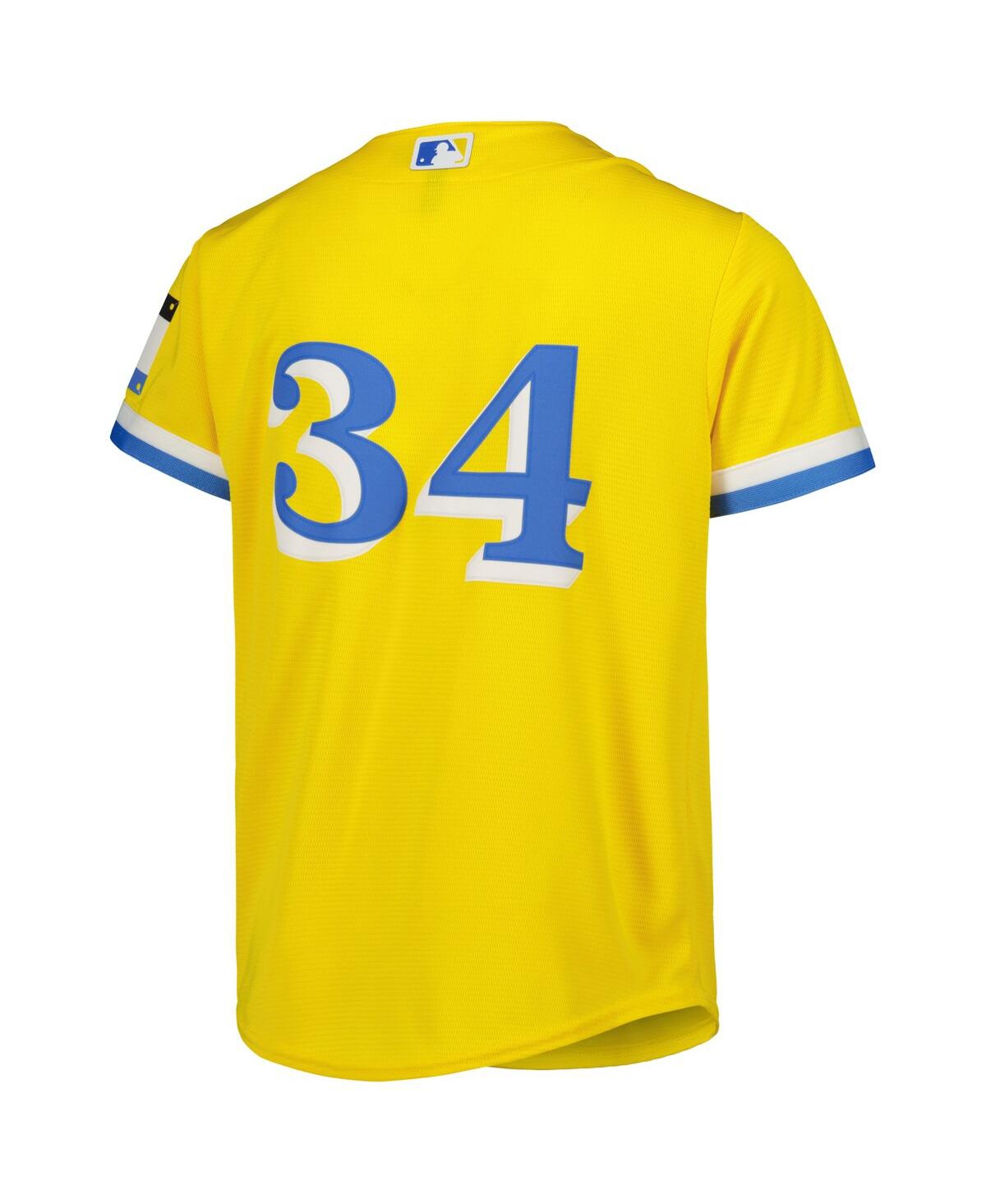 Big Boys and Girls Nike David OrtizBoston Red Sox City Connect Replica Player Jersey - Gold