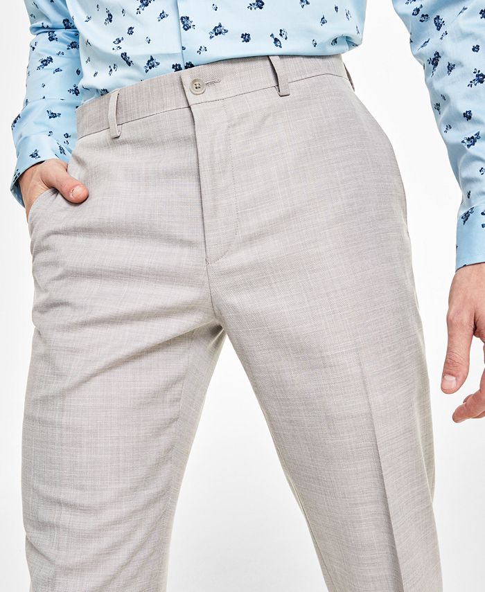 INC International Concepts Men's Slim-Fit Sharkskin Suit Pants, Created ...