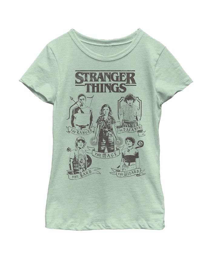 Netflix Girl's Stranger Things Group Shot Classes Child T-Shirt ...