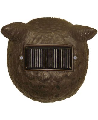 DALSRHO4 Solar Action Owl Natural Scarecrow Device, 18in