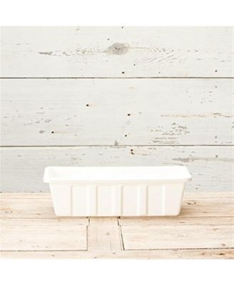Mnftg. Polypropylene Flower Box Planter/Liner, White, 18" L