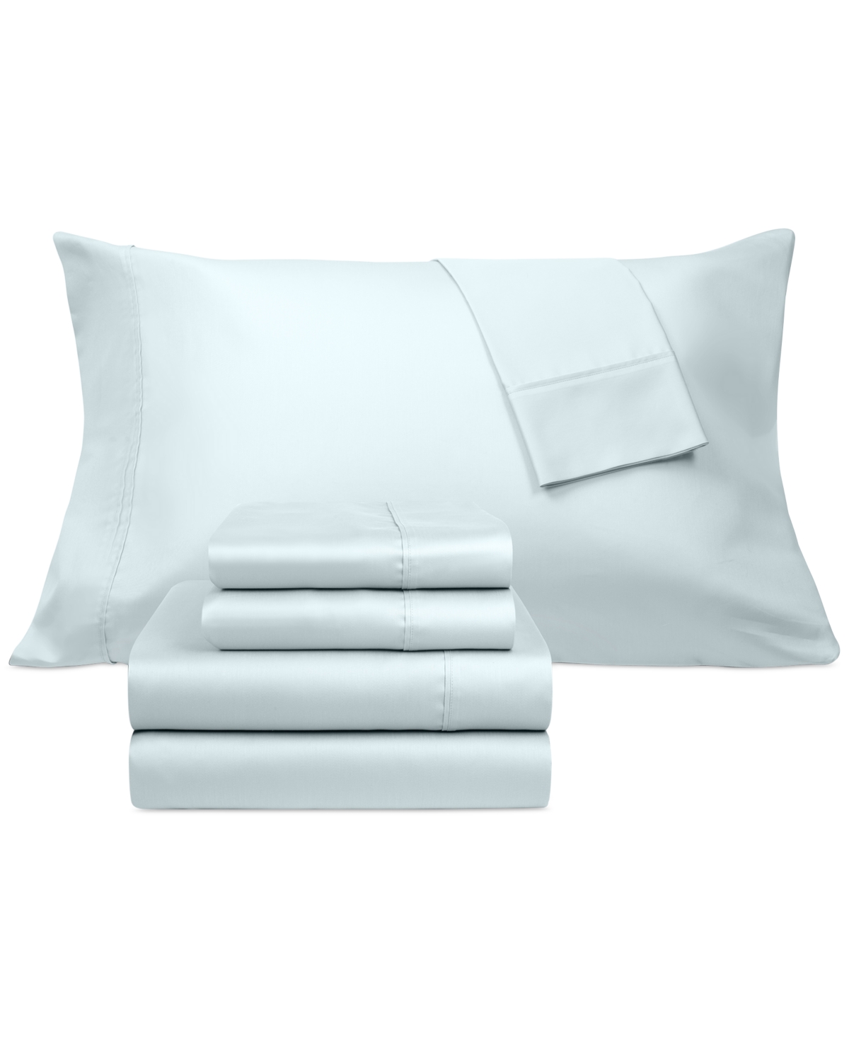 Aq Textiles Coolcomfort 800 Thread Count 6-pc. Sheet Set, King Bedding In Blue